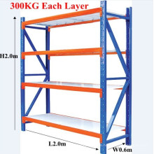 Middle Duty Warehouse Rack with 500kg Capacity Per Shelf